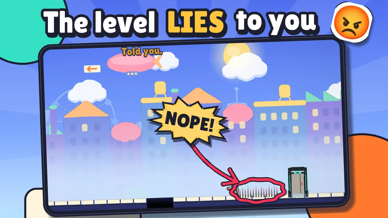 The level LIES to you